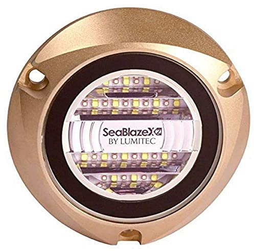 Lumitec SeaBlaze X2 Underwater Light, Bronze, White/Blue
