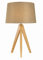 Village At Home Tripod Table lamp Colour, Light Wood with Taupe Shade