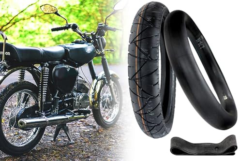Reifen Set M/C Allwetterreifen 2.75 x 16 Zoll 46J, K55 Reinforced für Simson S50 S51 S70 S53 KR51 SR4 + Schlauch TR4 + Felgenband, von Heidenau