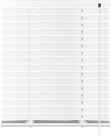 S SIENOC Aluminium Venetian Blind Alu Jalousie Alujalousie Schalusie Jalousette Fenster Rollo Montage-40x220cm-Weiß