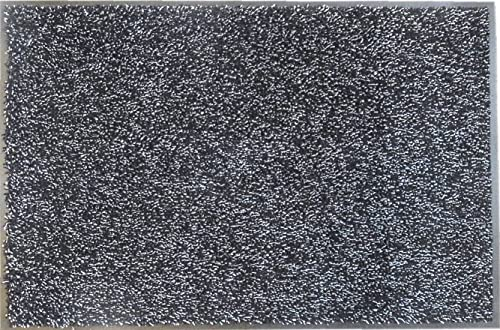 oKu-Tex Fußmatte | Schmutzfangmatte | Eco-Dry| Anthrazit | Baumwolle | Recycling-Gummi | für innen | Eingangsbereich / Haustür / Flur | rutschfest | 60x90 cm