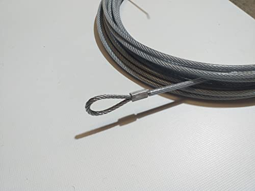 Cavo in acciaio intrecciato zincato e plastificato per tensionare la rete da tennis e pallavolo da 14 metri. Cavo di ricambio per la tensione di rete