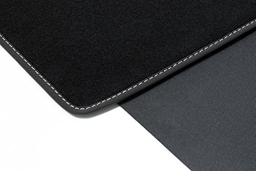 teileplus24 BKF-036 2-teilige Auto Kofferraummatte passend für Mercedes B-Klasse W247 2018- mit Ladekantenschutz, Naht:Silber
