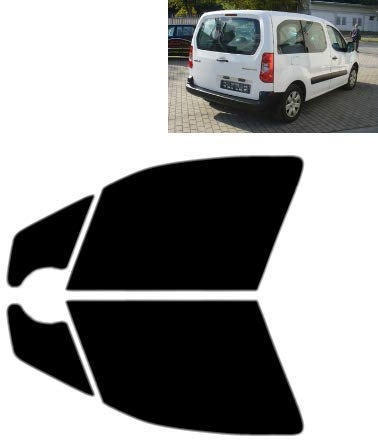 Passgenaue Tönungsfolie für-Citroen Berlingo 5-Türen 2008-2018 - Vordere Seitenscheiben (20% Schwarz)
