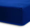 Lumaland Luxury Jersey Spannbettlaken für Wasserbett und Boxspringbett 100% Baumwolle mit Rundum-Gummizug 180-200 x 200-220 cm Royal Blau