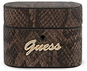 Guess GUACAPPUSNSMLBR Python Collection Abdeckung schützt die Dockingstation für drahtlose Kopfhörer AirPods Pro braun