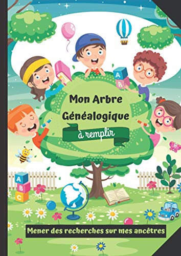 Mon Arbre Généalogique à remplir. Mener des recherches sur mes ancêtres: Permet aux enfants de construire leur arbre généalogique jusqu'à 4 générations. Idée cadeau originale!