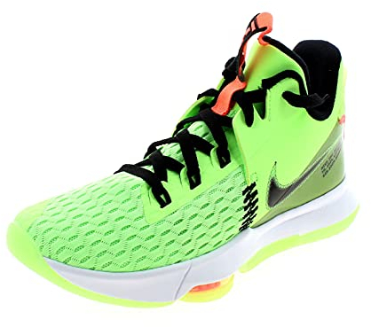 Nike Lebron Witness 5, Unisex-Basketballschuhe Erwachsene, Glow Black Bright Mango, 42 EU