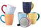 Selamica Kaffeetassen Set 6er, 473 ml Kaffeebecher Porzellan, Große Tassen Set mit Henkel, Becher für Kaffee, Milch, Tee, Spülmaschinenfest, Ofen-, Mikrowellengeeignet, Bunte