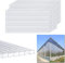 Aufun Polycarbonat transparente Kammerplatten für Gewächshaus Hohlwandplatten Gewächshausplatte mit 14 Stück 605 x 1210 x 4 mm 10,25 m²