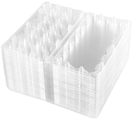 TOPBATHY Karton Wachtel Zubehör 18 Pcs Eierboxen Wachtel- Eierboxen Wiederverwendbare Wachtel- Eierkartons 18 Gitter Wachtel- Eierboxen (19. 8X10. 2X3. 9Cm) Wachteleierschachteln Eierbox