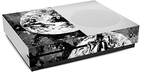DeinDesign Autocollant Compatible avec Microsoft Xbox One S Sticker Film Autocollant Terre Black & White Étoiles