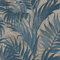 Teal Grey Grace Tropical Palm Leaf Wallpaper Textured Paste The Wall Vinyl Natural Jungle Themed