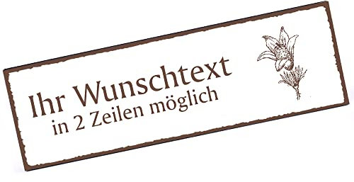 Door Sign Kitchen Clamp Name Plate Personalised with Engraving 150 mm x 50 mm Self-Adhesive
