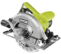 Scie circulaire 1400 W - Livrée en malette avec 2 lames 190mm 20 et 48 dents, 1 guide paralléle, 1 buse d'aspiration, 1 clé