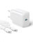 Anker 20W USB C Ladegerät, Anker USB-C Wandladegerät, Kompatibel mit iPhone 16/15/15 Plus / iPhone 15 Pro / iPhone 15 Pro Max / iPad Pro 12.9 / 11 / iPad Air 5 und mehr (Mit 150cm USB-C Kabel)