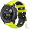 SumRioo Correa Compatible con Garmin Instinct 2X Solar, Pulsera Deportiva de Repuesto de Silicona Compatible con Garmin Instinct 2X Solar - Verde Limón/Negro