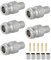 Vecys 5PCS N Femmina Connettori 50 ohm N Femmina Crimpare RF Coassiale Connettore N Femmina Adattatore Jack per LMR400 Belden 9913 RG8 RF Coassiale Cavo
