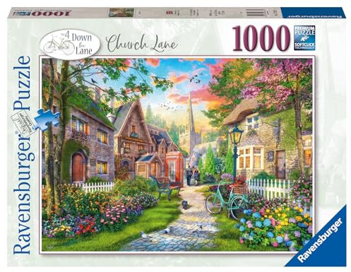 Ravensburger Down the Lane No. 4 Church Lane 1000 Piece Jigsaw Puzzles for Adults and Kids Age 12 Years Up