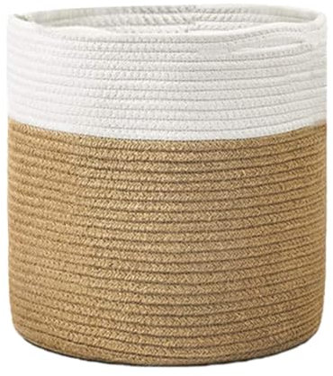 DAGLLGEW Cesto per piante in corda di iuta intrecciata, vaso per fiori da interno, per la decorazione di fiori per la casa, stile 1, decorazioni da giardino