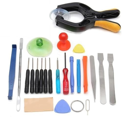 Kit de Réparation Ecran 22 en 1 Téléphone Ecran LCD Outil Tournevis Pince Ventouse