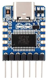 USB to UART (TTL) Micro Communication Module Onboard FT232RNL Support Win7/8/8.1/10/11/MacOS/Linux/Android 3.3V TTL Serial Converter, USB to TTL Converter, USB-C Port,with Per-Soldered Header