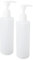 Bouteille d'huile de Massage, Chauffe-huile de Massage 250 Ml, Bouteilles à Pompe à Shampoing Professionnelles Rechargeables, 2 Bouteilles de Remplacement pour Chauffe-huile de
