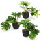INSANYJ Plantas Artificiales, 3 Piezas Verde Monstera Plantas Artificiales Decorativas Colgantes Planta Falsa Adecuada para el Balcón de la Sala del