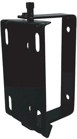 BluBird HRS180 Universal Hose Reel Swivel Mount for Floor, Wall, Ceiling, 180 Degree Rotation, Black Powder Coated, Steel, 4 Slotted Holes