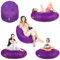 PATCH HOME 2-in-1 Sitzsack Sessel - Gaming Bean Bag mit Reißverschluss - Bereits befüllt, Ergonomisch & Robust für Kinder & Erwachsene - Indoor & Outdoor, Wetterfest (Lila, 155cm)