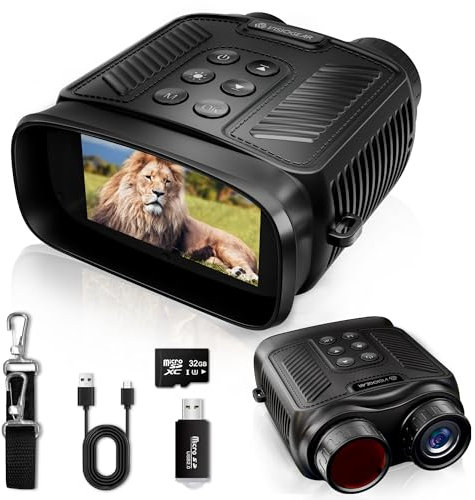 Nachtsichtbrille - Nova Nachtsicht-Fernglas für Erwachsene, 4K UHD Nachtsichtkamera inklusive 32 GB Karte