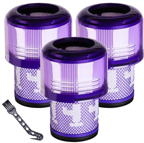 3 Filtro Compatibile con Dyson V11 Animal/Extra/Torque Drive/Complete, V15 Detect Absolute, SV14 SV17 SV22, Filtri di Ricambio per Aspirapolvere, Sostituisce 970013-02, 970013-01