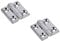 Lot de 2 charnières de trappe de bateau en acier inoxydable 304 très résistantes pour bateau, maison, armoires, terrasse (40 x 40 x 5 mm)
