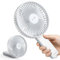 WSKEN Ventilatore portatile da scrivania portatile a 4 velocità, regolabile a 180°, pieghevole, silenzioso, ma potente, per casa, ufficio, all'aperto, campeggio, viaggi, bianco