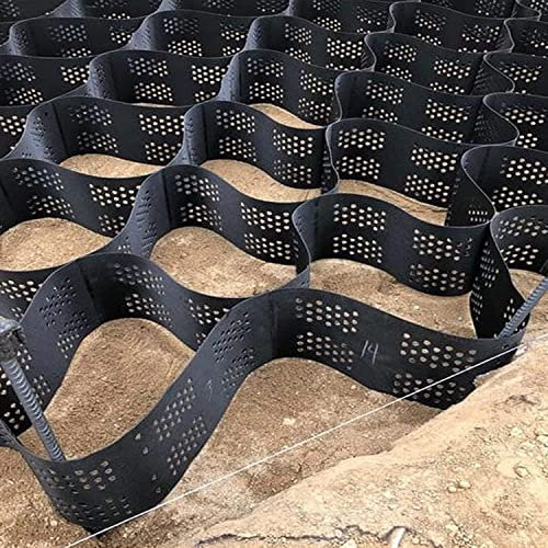 Gravel Stabilizer Grid,2 Inch Permeable Ground Grid for Subgrade Work/Retaining Walls, Ground Grid Driveway Grid(4x6 m/13x20 ft)