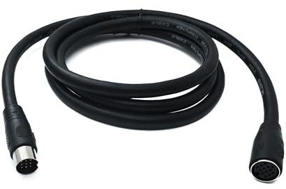 System-S S-Video Câble 150 cm DIN 13 broches mâle vers femelle Noir