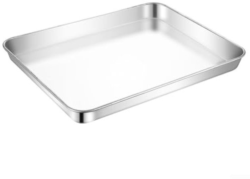 Teglia da forno in acciaio inox progettata per cuocere in modo efficiente piccole porzioni come i biscotti