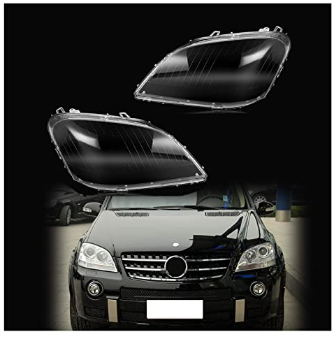 Kompatibel mit Mercedes-Benz ML-Klasse 2005–2011 M-Klasse ML 350 W164 Scheinwerfer-Lampenschirm 450 ML 500 ML, Paar(2005-2007)
