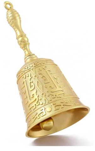 TsoLay Hand Call Bell for Service Bell, Teacher Classroom Bell, Dinner Bell, Tibetan Bells