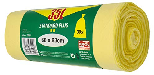 JUFOL 30091 Müllbeutel Extra 35L 30 St. gelb, 600x 630 m