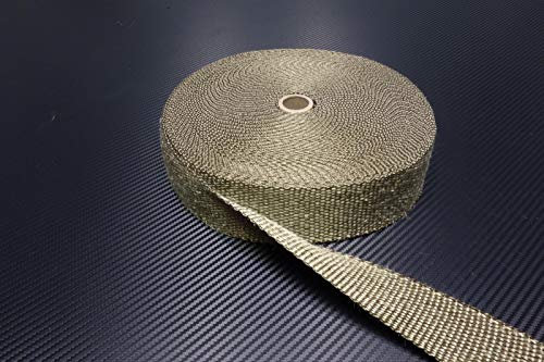 Schlauchland 20m Titan Hitzeschutzband 25mm 1400°C Auspuffband Thermoband Krümmerband Heat Wrap Basaltfaser Isolierband