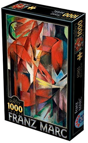 D-TOYS 1 Puzzle 1000 Pieces Franz Marc Foxes, Multicolour
