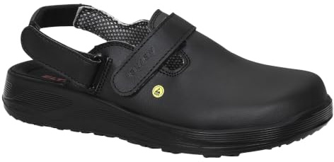 ELTEN Michel Black ESD OB | Clogs für Damen & Herren, ohne Schutzkappe, leicht, atmungsaktiv, Gr. 42