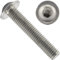 OPIOL QUALITY® Linsenkopfschrauben mit Flansch und Innensechskant ISO 7380 M4x8 mm aus Edelstahl A2 V2A (50 Stück) Flachkopfschrauben Vollgewinde Flanschschraube Rostfreier Edelstahl