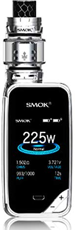 SMOK X-Priv 225W Mod mit TFV12 Prinz Verdampfer Tank 8ml E Zigarette Starter Kit,Ohne Nikotin (Prisma Chrome)