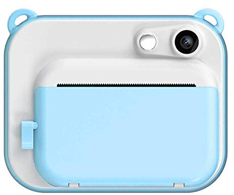 SONGR Kids Camera Child Digital Camera Digital Instant Printing Camera, Full-Color Printing Children'S Camera, Children'S Gift-Blue