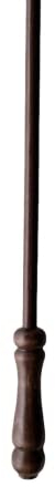 TENDAGGIMANIA Asta Tiratenda in legno Colore NOCE - per Tende da Interno - Lunghezza: 125 cm - Apri Tenda perfetto per Lo Scorrimento della Tenda