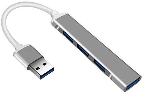 LITTONE® 4 in 1 USB Typ-C 3 Port USB 2.0 USB 1 Port 3.0 PD Ladeanschluss Hub Multifunktions-Adapter (USB-Space Gray)