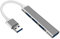 LITTONE® 4 in 1 USB Typ-C 3 Port USB 2.0 USB 1 Port 3.0 PD Ladeanschluss Hub Multifunktions-Adapter (USB-Space Gray)
