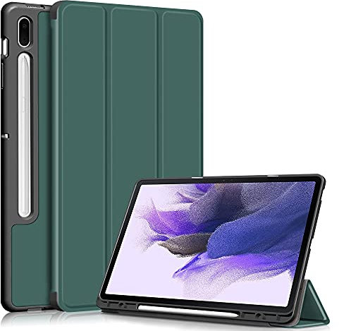 Acelive Cover Custodia per Samsung Galaxy Tab S8 Plus 2022 12.4 Pollici/Tab S7 FE/Tab S7 Plus con Built-in Pencil Holder Auto Sonno/Sveglia